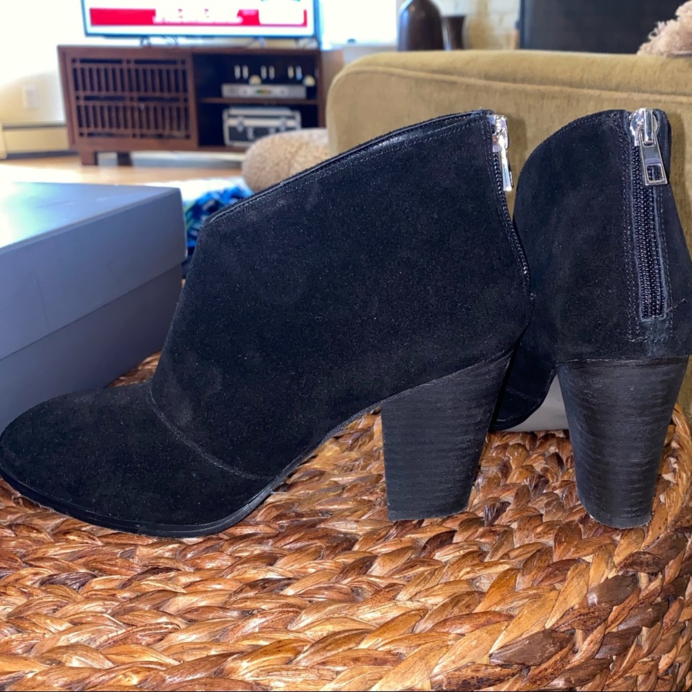 Ann Taylor Leather Suede Ankle Boots
